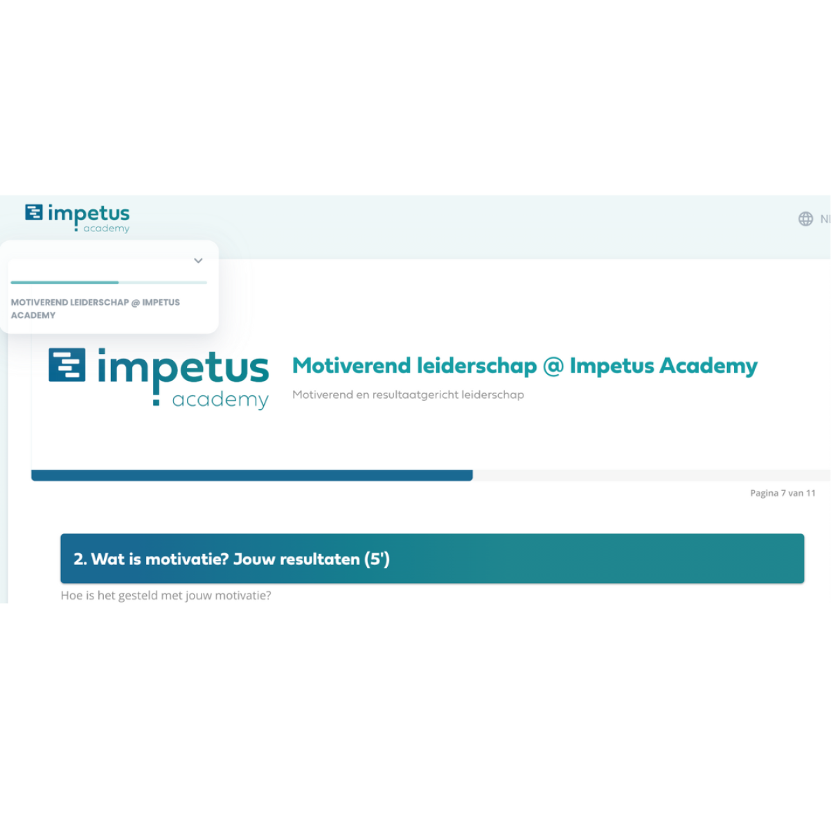 Impetus Academy: motiverend leiderschap